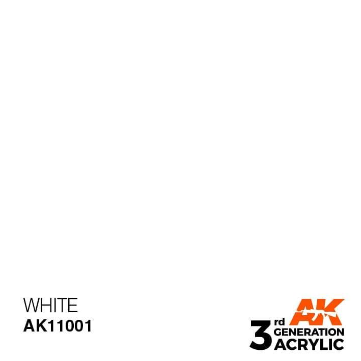 White Acrylic Paint 17ml Bottle